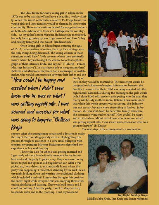 Article by Bija Haxhicani